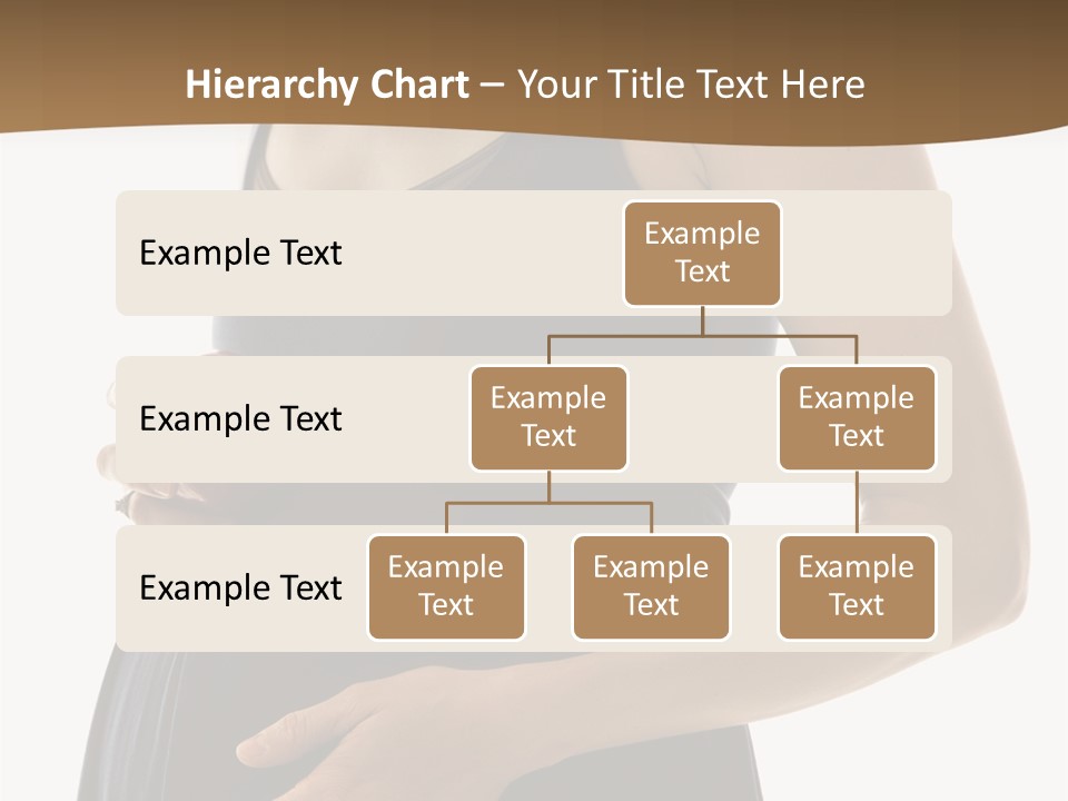 Portrait Of Caucasion Mid-Adult Pregnant Woman With Hands On Belly Holding An Apple. PowerPoint Template