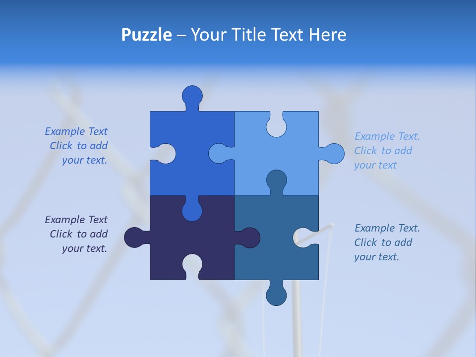 American Flag Behind A Chain Link Fence. PowerPoint Template