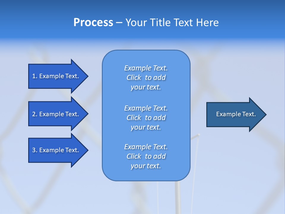 American Flag Behind A Chain Link Fence. PowerPoint Template