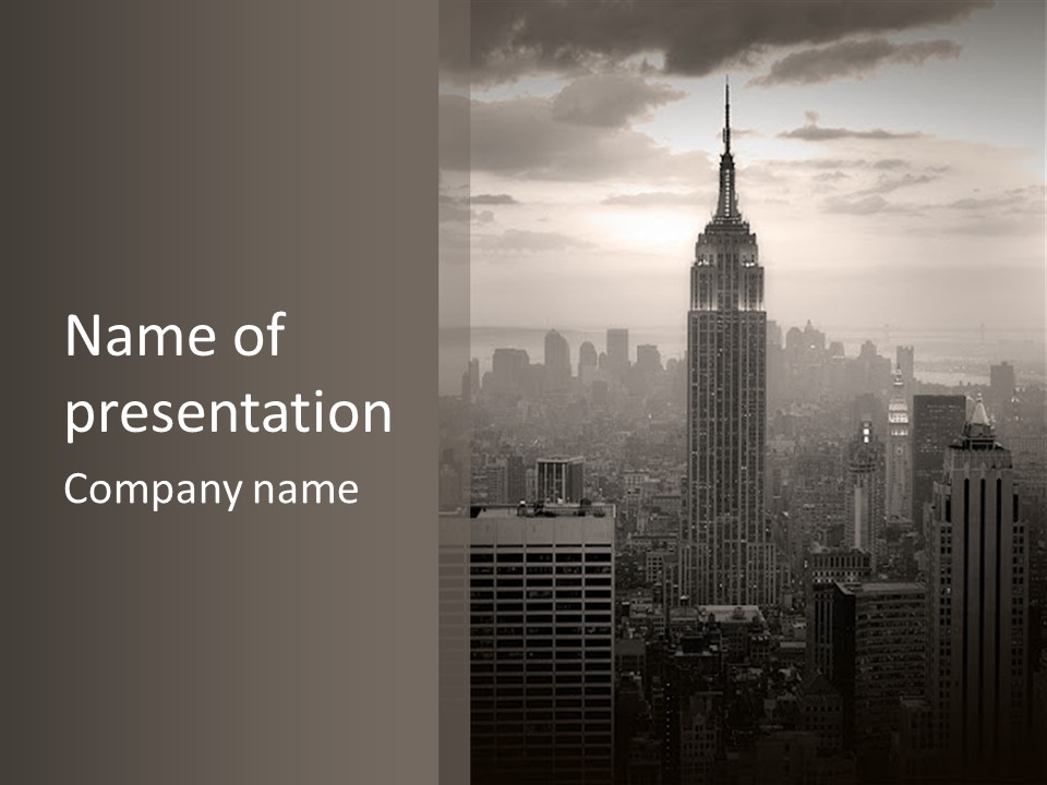 New York City - United States Of America PowerPoint Template