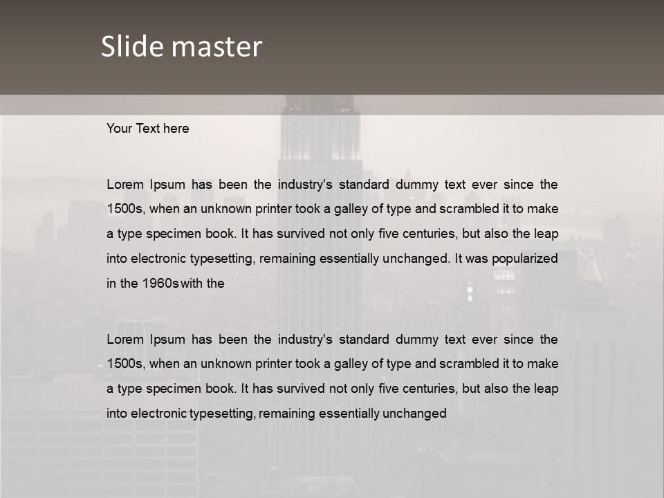 New York City - United States Of America PowerPoint Template