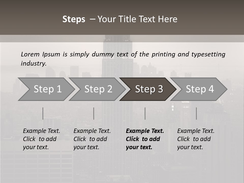 New York City - United States Of America PowerPoint Template