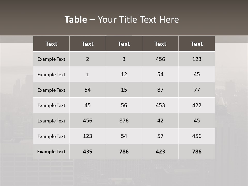 New York City - United States Of America PowerPoint Template