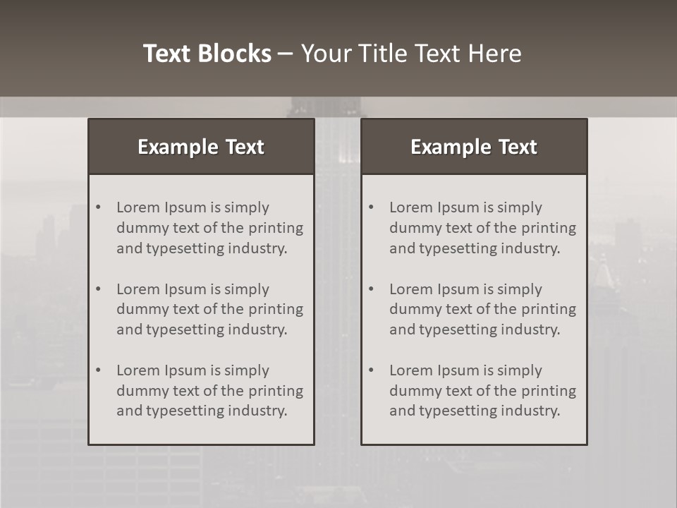 New York City - United States Of America PowerPoint Template
