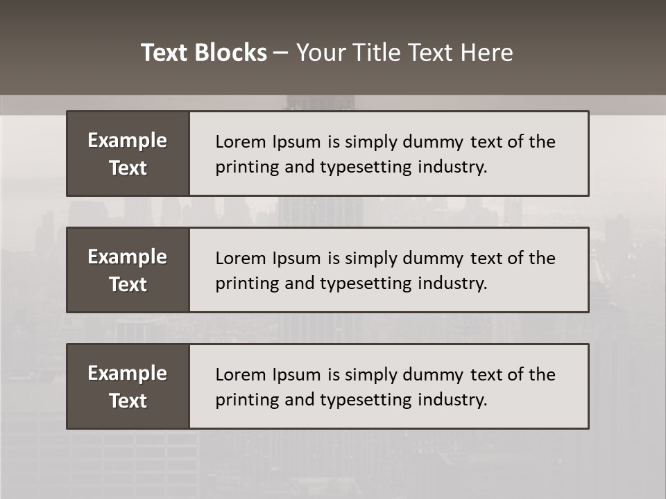 New York City - United States Of America PowerPoint Template