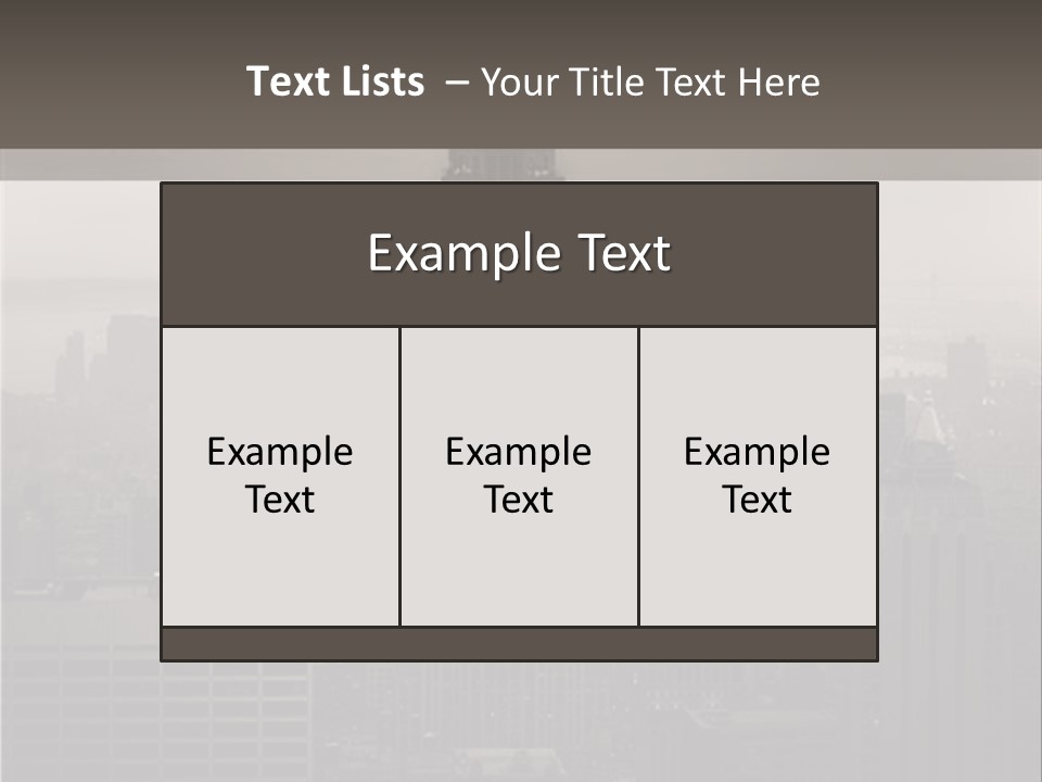 New York City - United States Of America PowerPoint Template