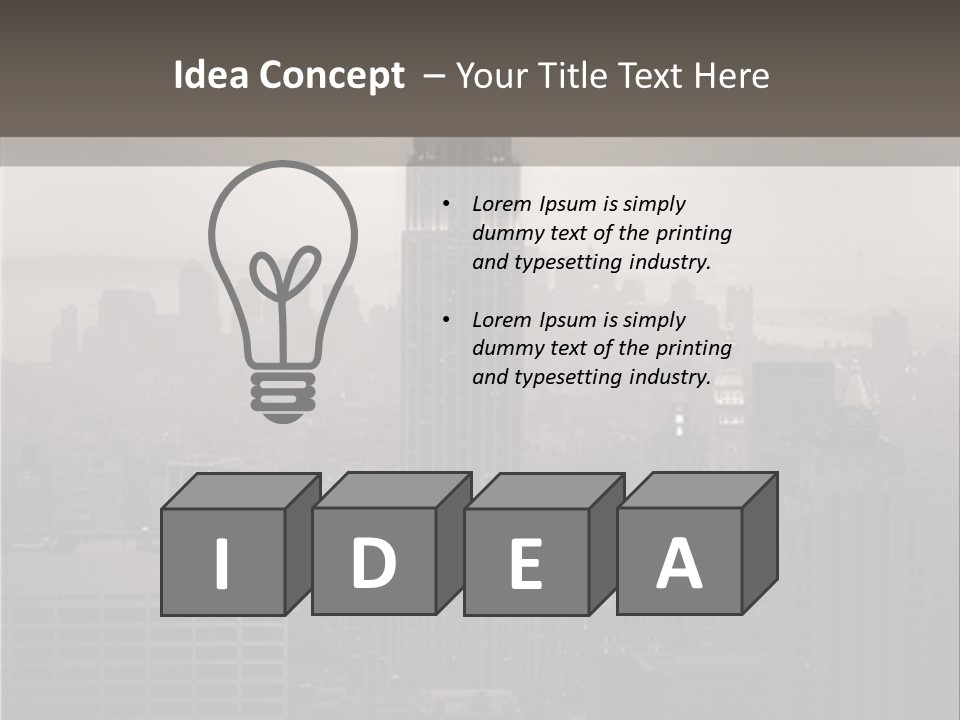 New York City - United States Of America PowerPoint Template