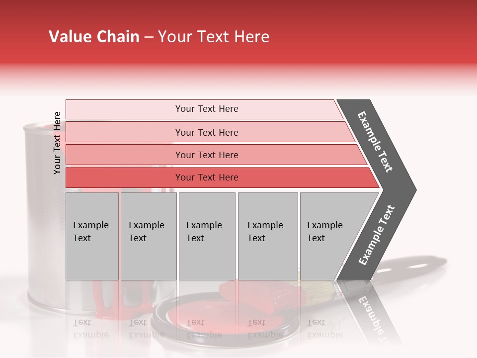 A Red Paint Can With A Brush Next To It PowerPoint Template