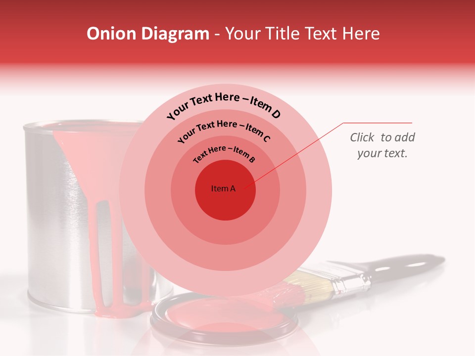 A Red Paint Can With A Brush Next To It PowerPoint Template