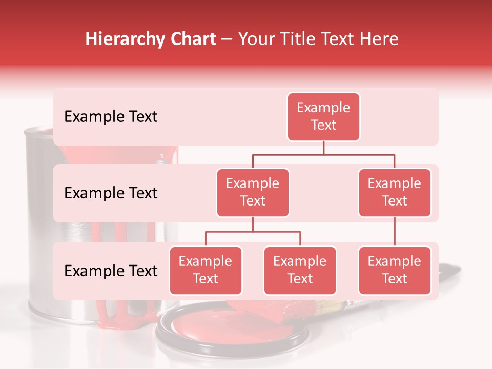 A Red Paint Can With A Brush Next To It PowerPoint Template