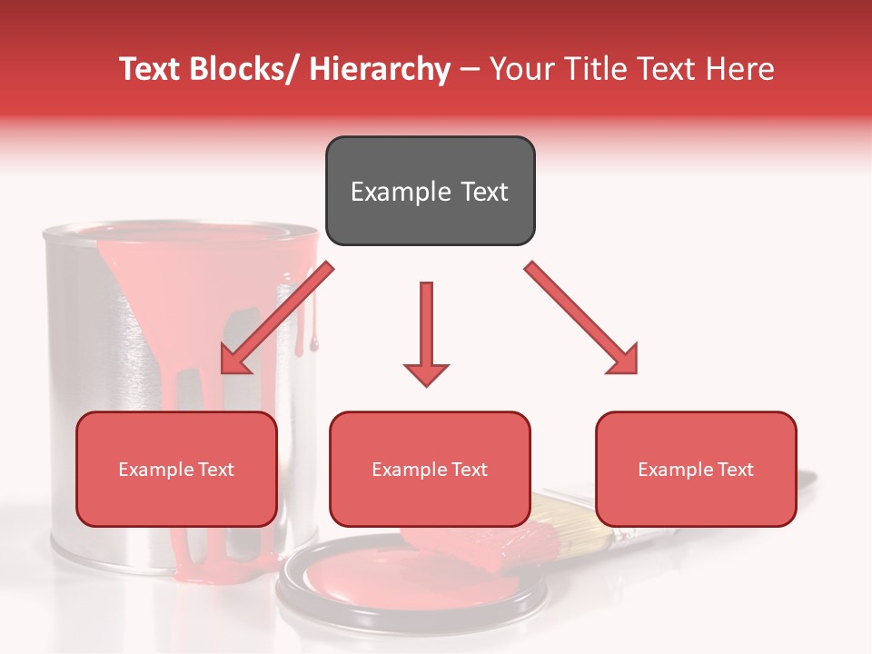 A Red Paint Can With A Brush Next To It PowerPoint Template