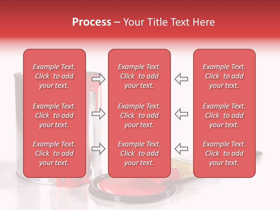 A Red Paint Can With A Brush Next To It PowerPoint Template