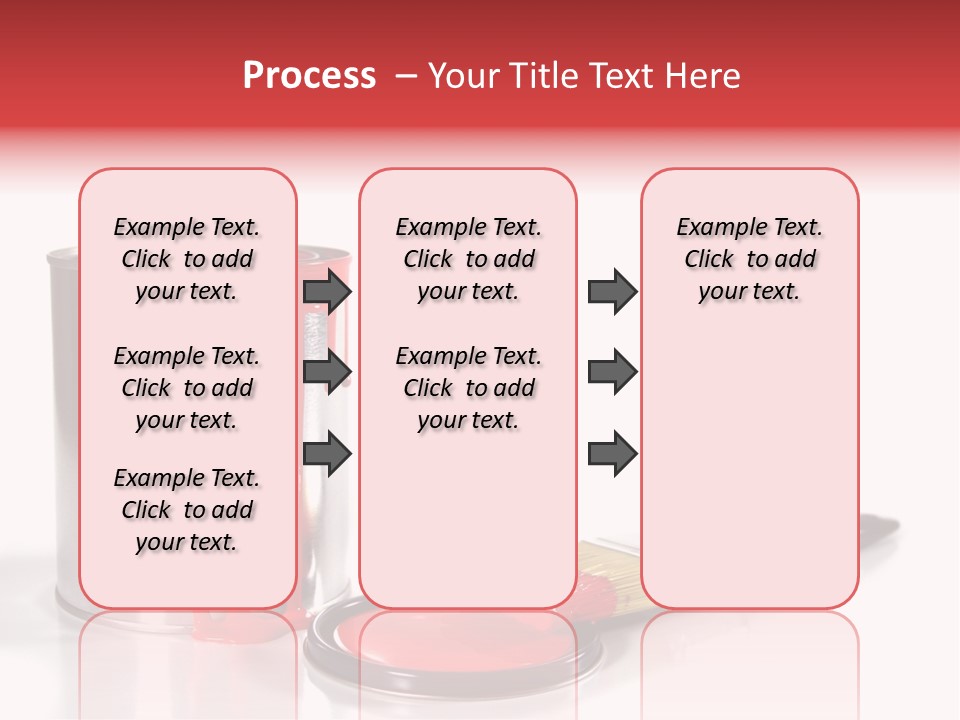 A Red Paint Can With A Brush Next To It PowerPoint Template