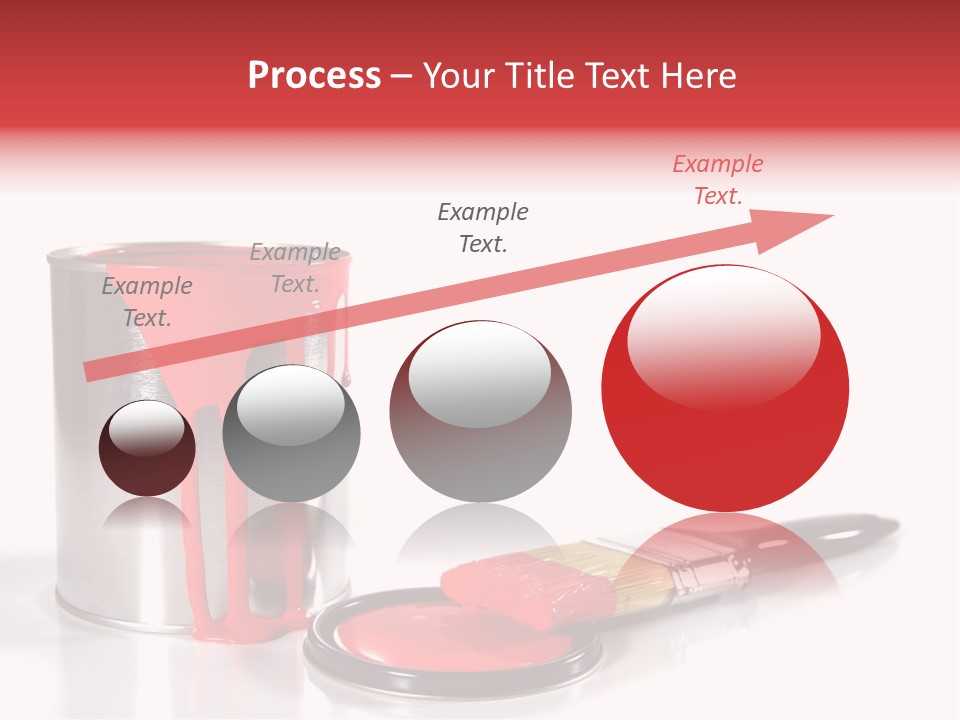 A Red Paint Can With A Brush Next To It PowerPoint Template