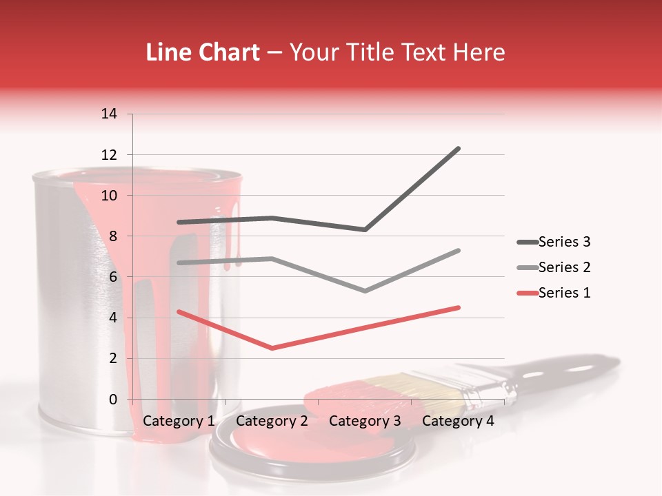 A Red Paint Can With A Brush Next To It PowerPoint Template