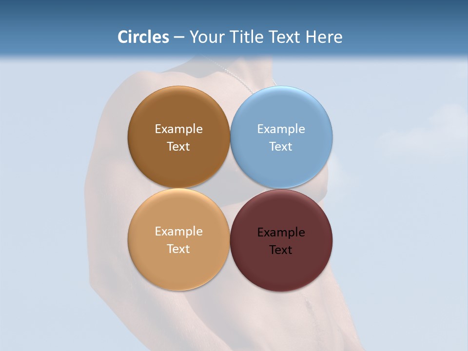 A Man With No Shirt Standing In Front Of A Blue Sky PowerPoint Template