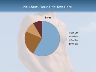 A Man With No Shirt Standing In Front Of A Blue Sky PowerPoint Template