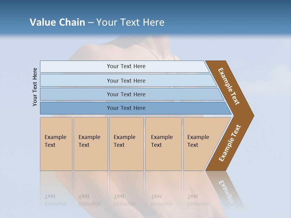 A Man With No Shirt Standing In Front Of A Blue Sky PowerPoint Template