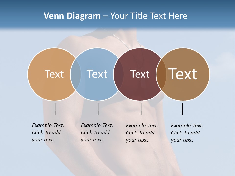 A Man With No Shirt Standing In Front Of A Blue Sky PowerPoint Template