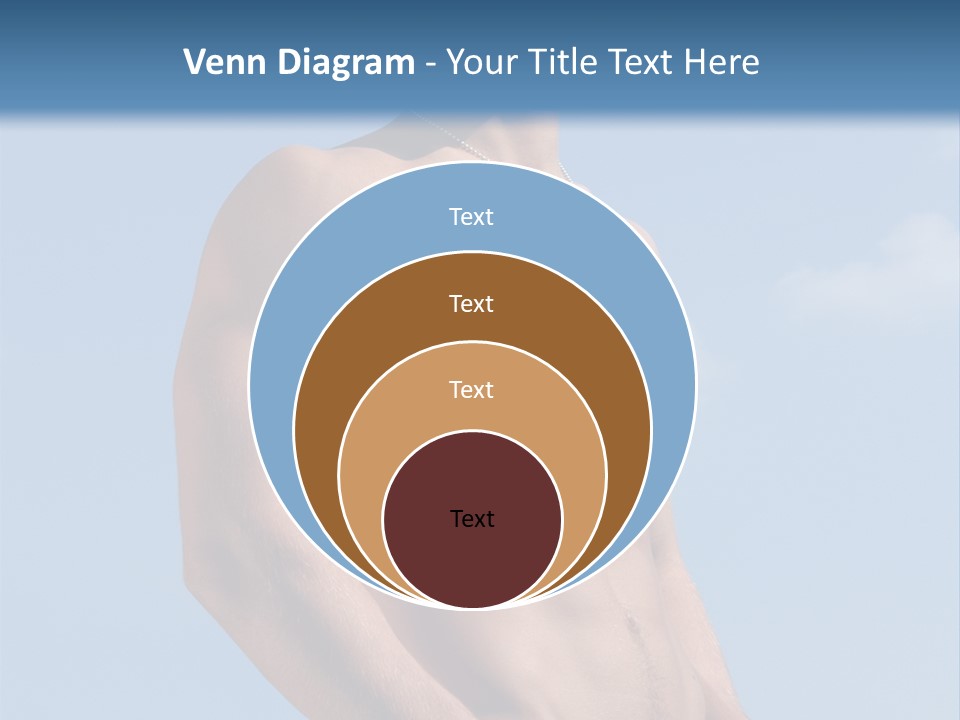 A Man With No Shirt Standing In Front Of A Blue Sky PowerPoint Template
