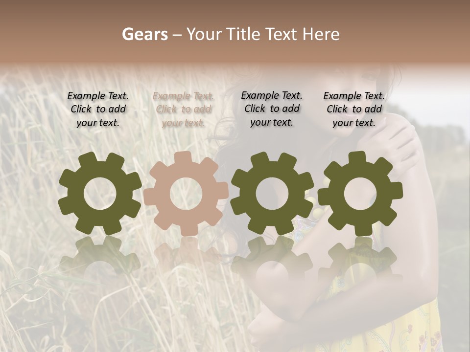 Mini Footballers PowerPoint Template