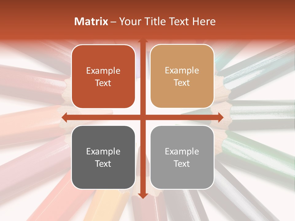 Circle Of Crayons PowerPoint Template