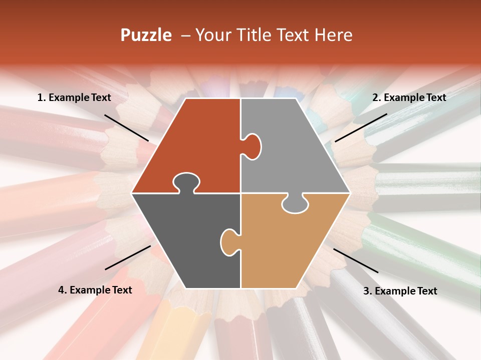Circle Of Crayons PowerPoint Template