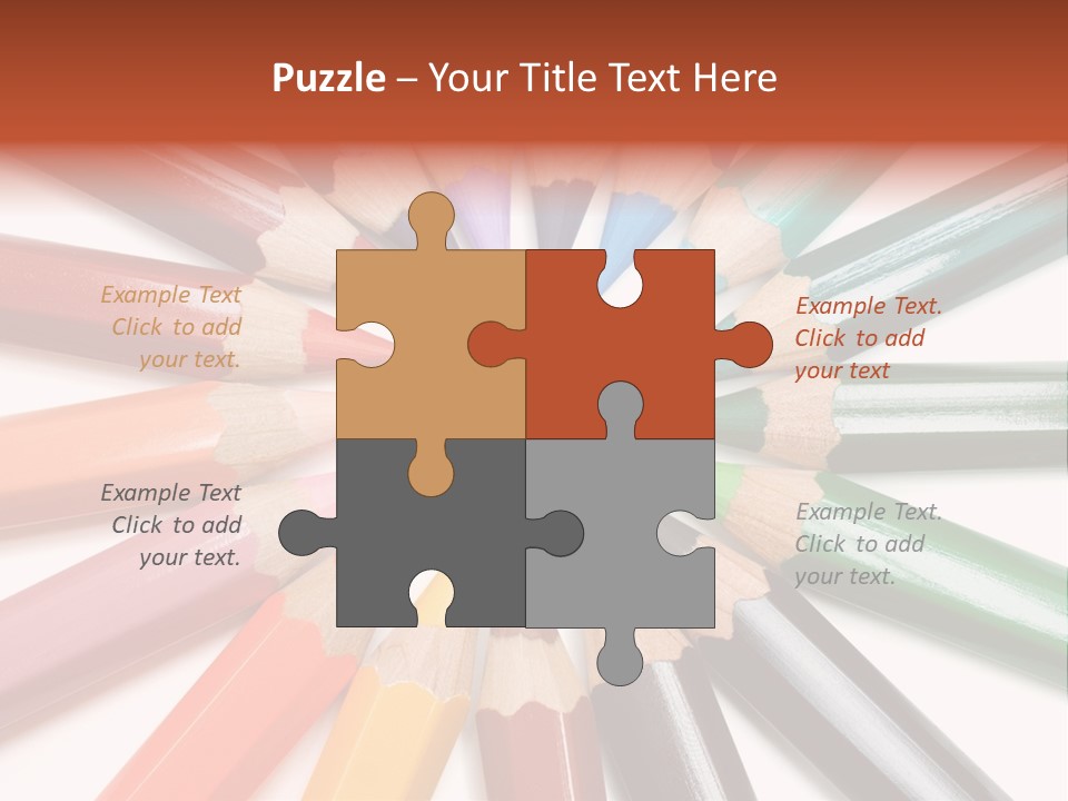 Circle Of Crayons PowerPoint Template