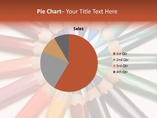 Circle Of Crayons PowerPoint Template