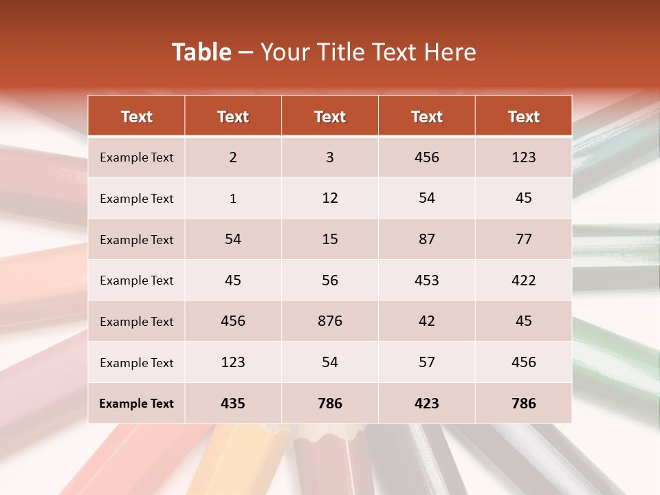Circle Of Crayons PowerPoint Template