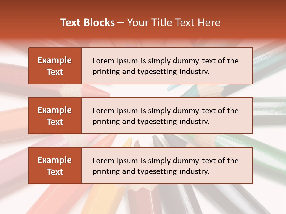 Circle Of Crayons PowerPoint Template