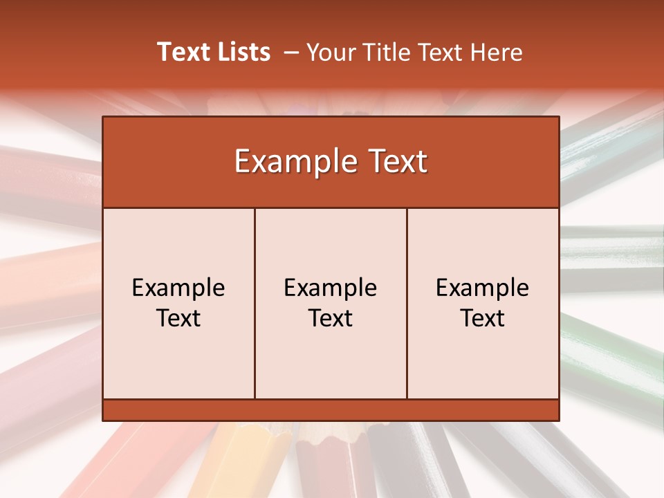 Circle Of Crayons PowerPoint Template