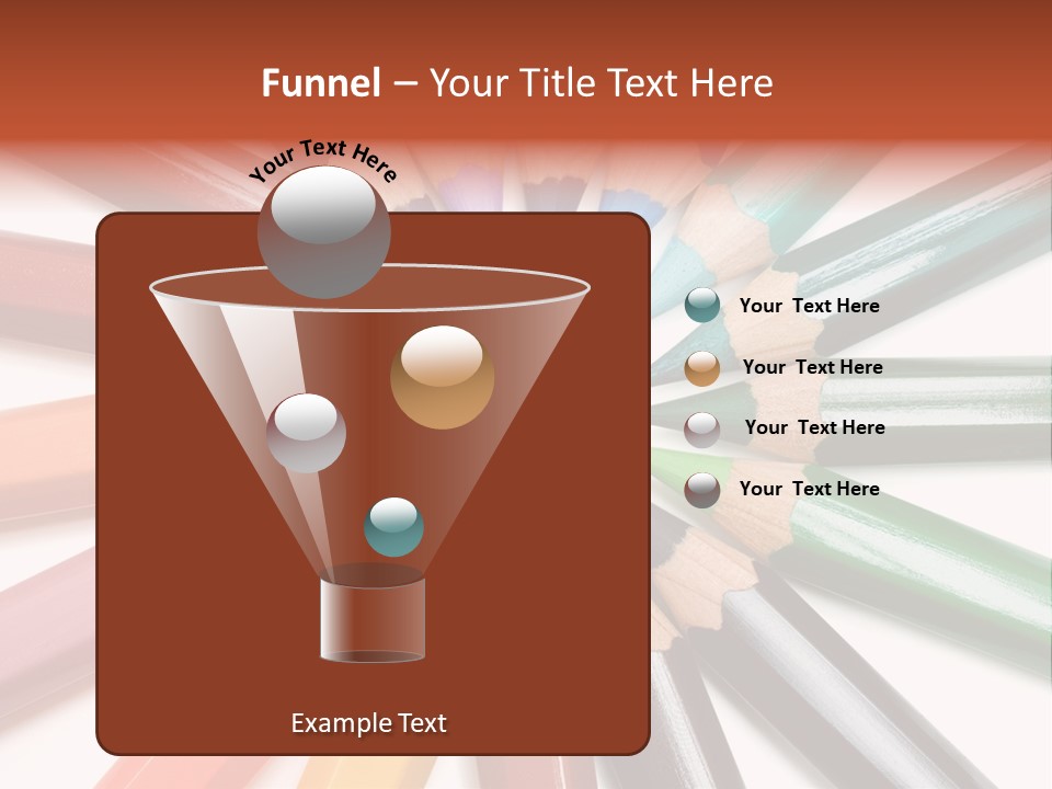 Circle Of Crayons PowerPoint Template