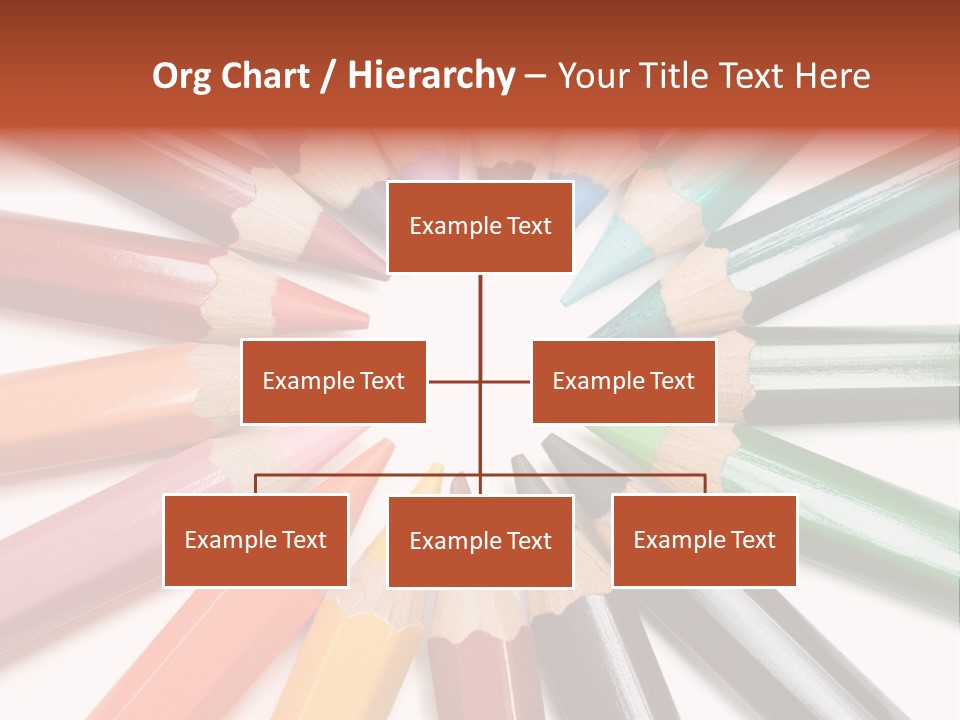 Circle Of Crayons PowerPoint Template
