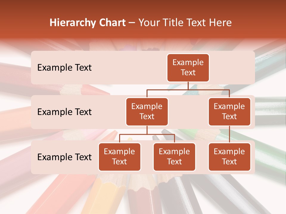 Circle Of Crayons PowerPoint Template