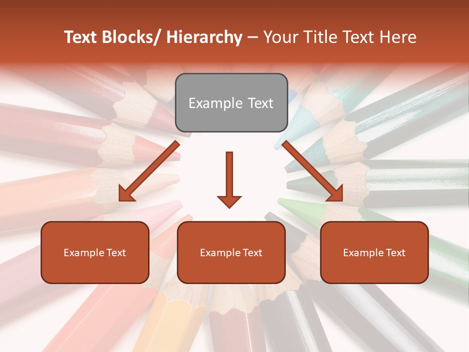 Circle Of Crayons PowerPoint Template