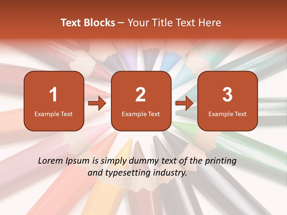 Circle Of Crayons PowerPoint Template
