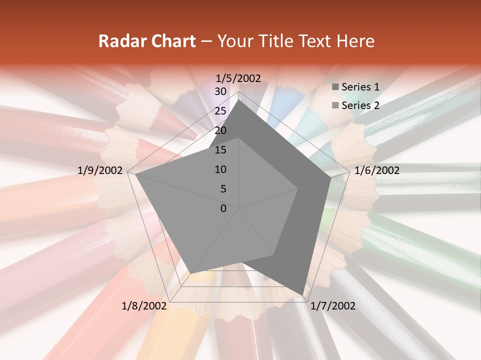 Circle Of Crayons PowerPoint Template