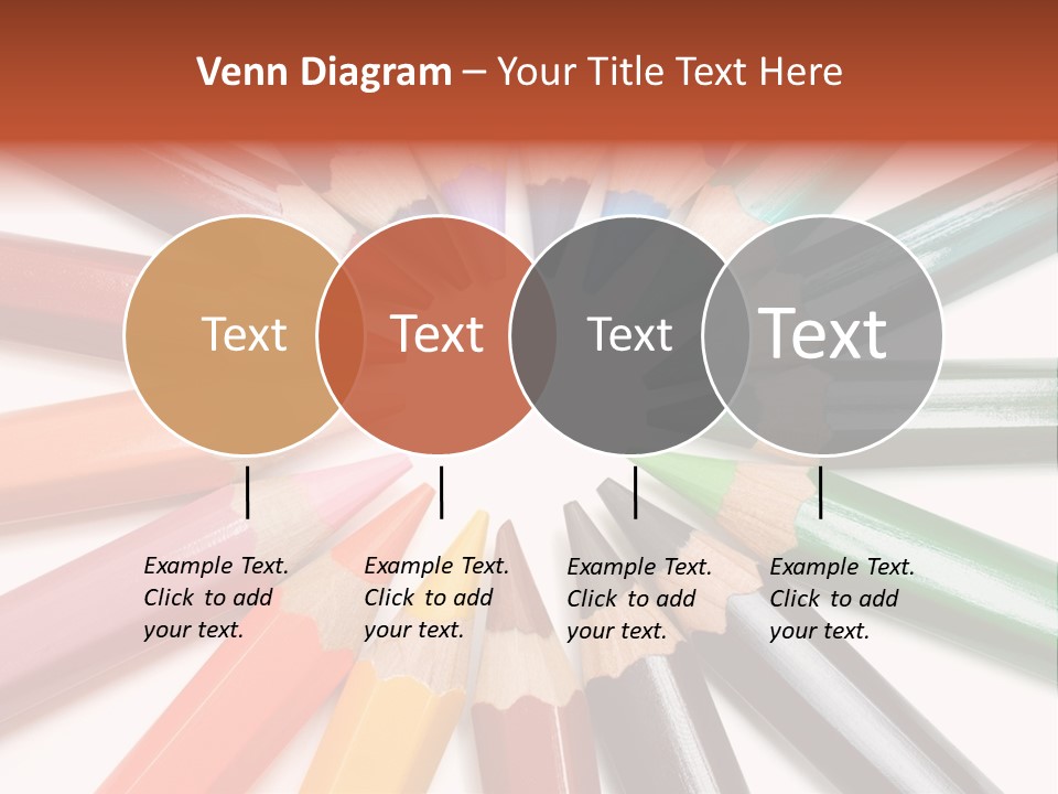 Circle Of Crayons PowerPoint Template