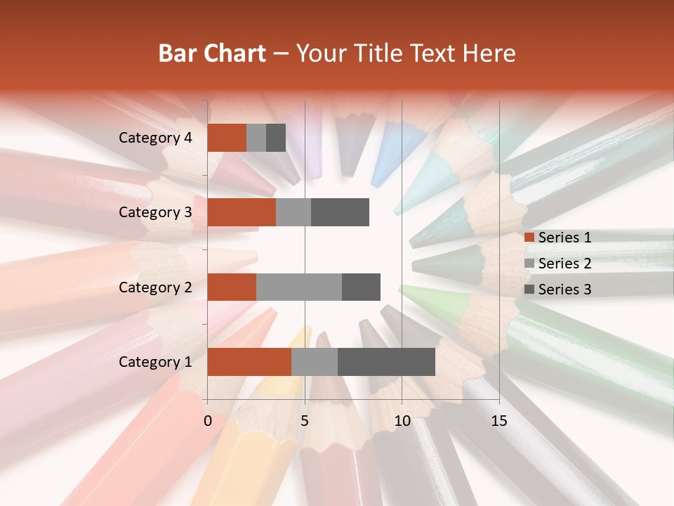 Circle Of Crayons PowerPoint Template