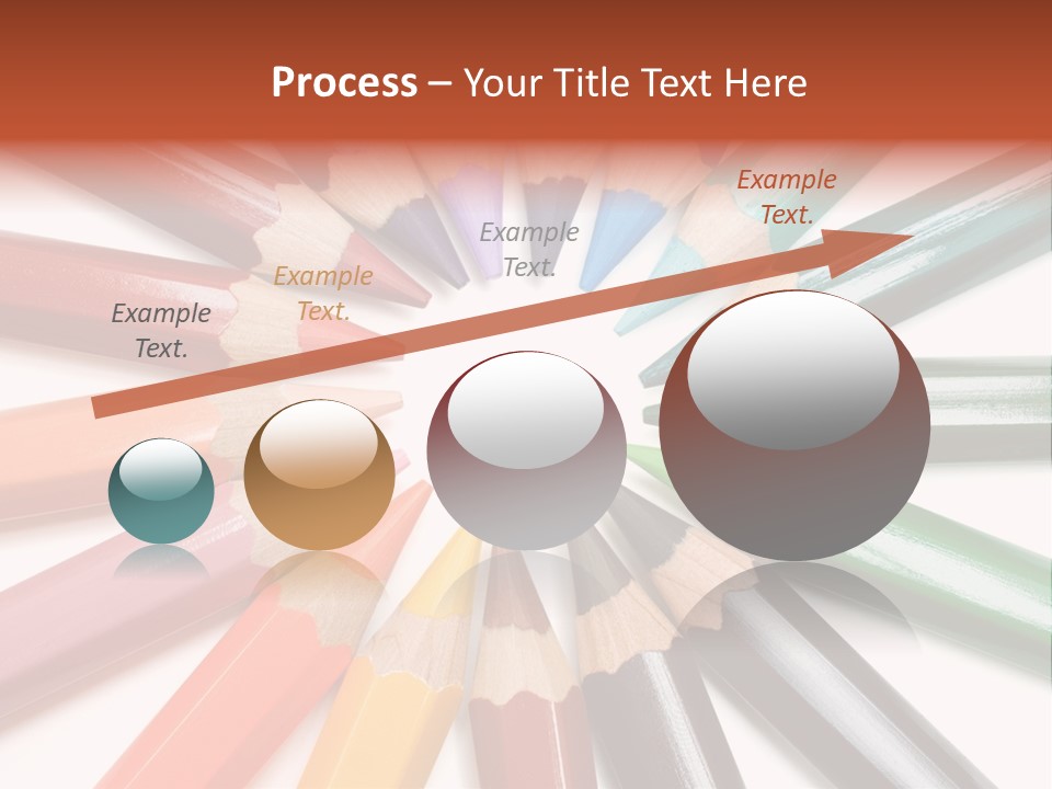 Circle Of Crayons PowerPoint Template