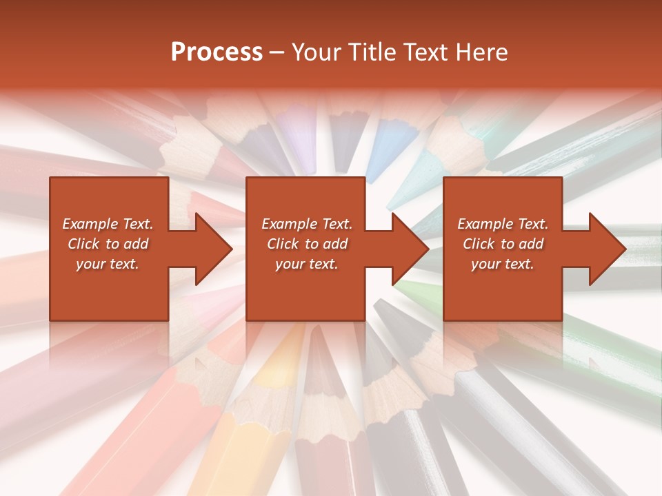 Circle Of Crayons PowerPoint Template