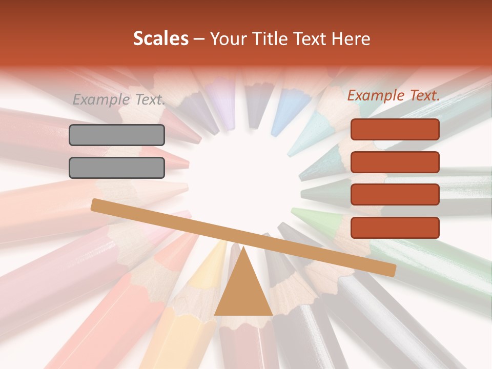 Circle Of Crayons PowerPoint Template