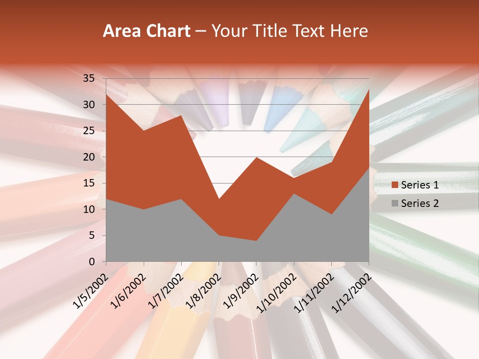 Circle Of Crayons PowerPoint Template