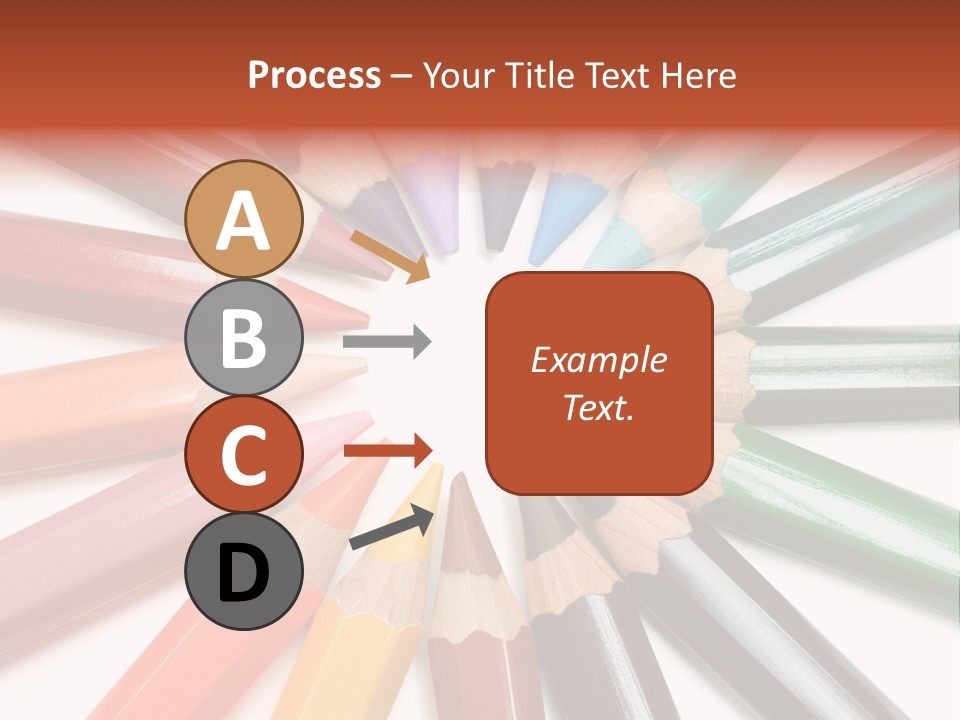 Circle Of Crayons PowerPoint Template