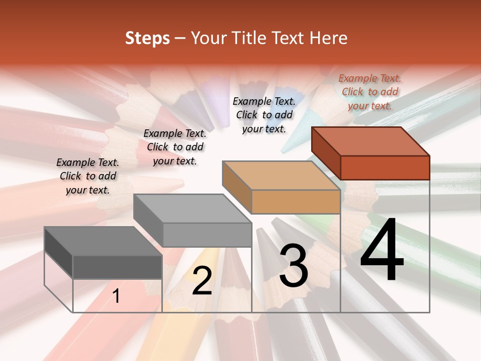 Circle Of Crayons PowerPoint Template