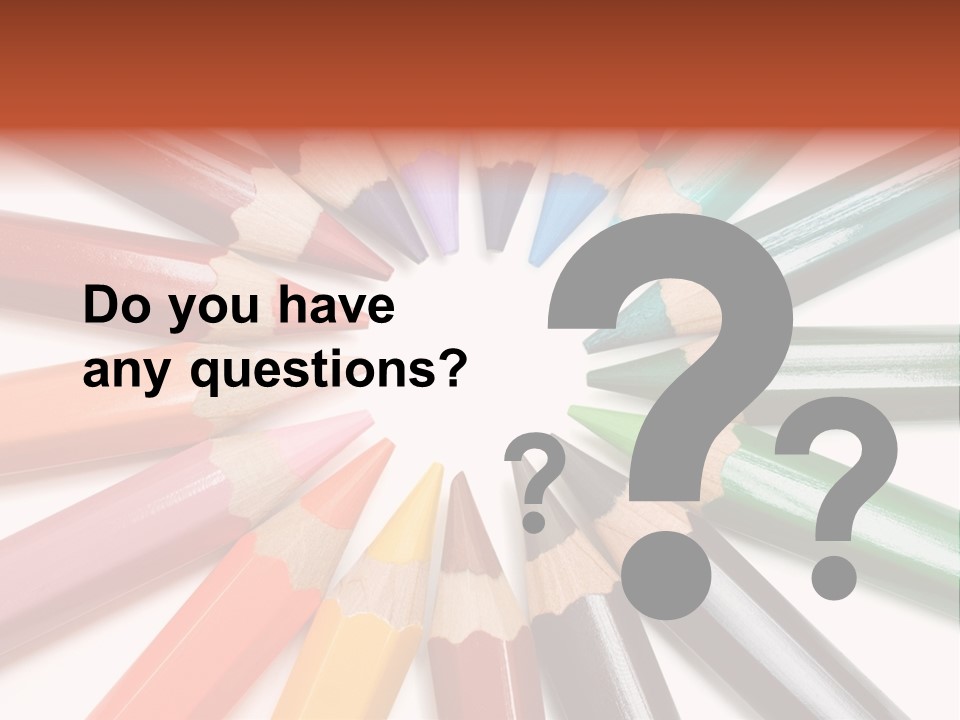 Circle Of Crayons PowerPoint Template