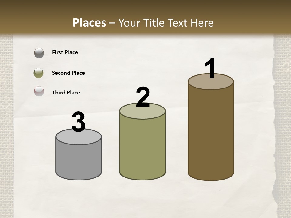 Pin Paper On A Wall. Notice. PowerPoint Template