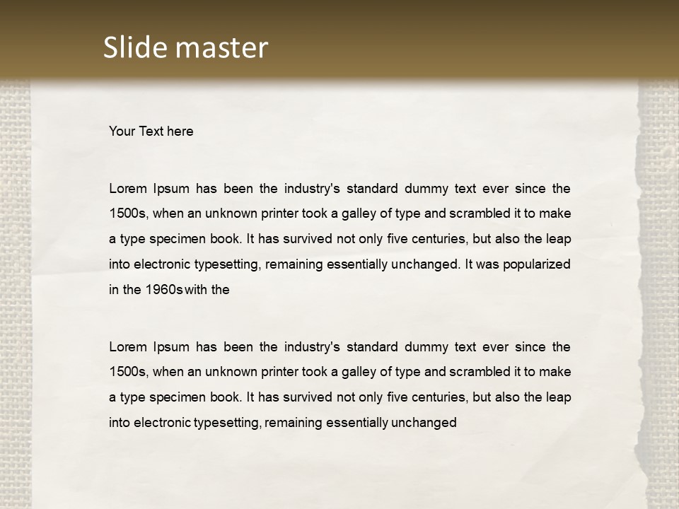 Pin Paper On A Wall. Notice. PowerPoint Template