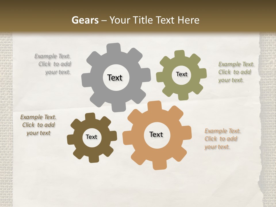 Pin Paper On A Wall. Notice. PowerPoint Template